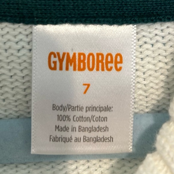 NWT Gymboree Boys Ivory Long Sleeve Cable Knit Shawl Sweater Size 7 - Picture 3 of 6